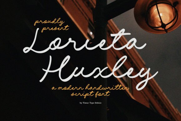 Bring Charm to Your Creations with Lorieta Huxley Font