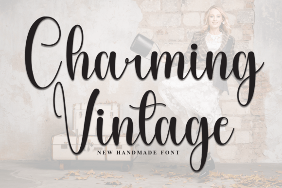 Charming Vintage: A Stylish Script Font for Editorial Design