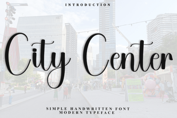 City Center: A Handwritten Font for Crafters and Creators