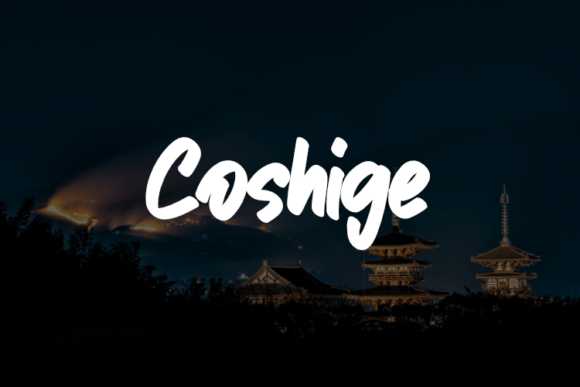 Coshige: A Charismatic Font for Engaging Campaigns