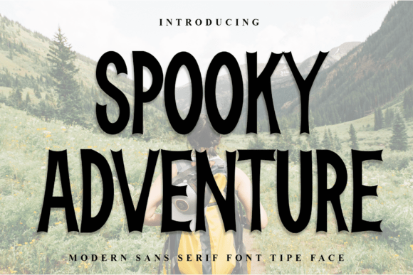 Discover Spooky Adventure: A Charming Font for Editorial Design