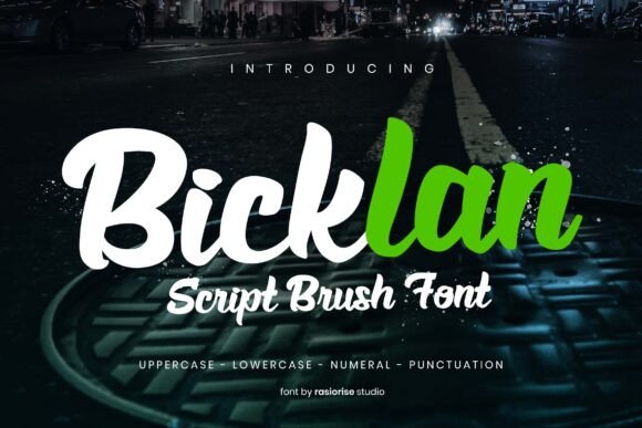 Enhance Your Brand with Bicklan: A Handwritten Script Font