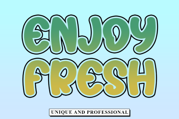 Enhance Your Brand with Enjoy Fresh Font