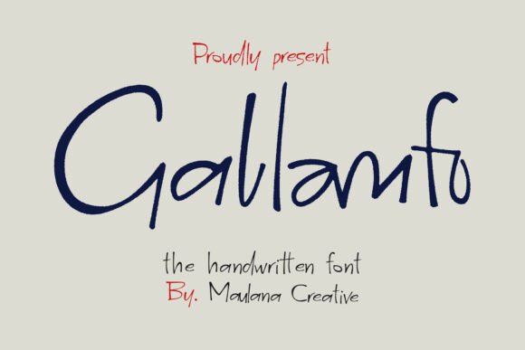 Gallamfo: A Handwritten Brush Font for Editorial Elegance