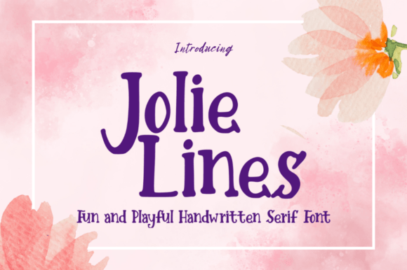 Jolie Lines: A Playful Serif Font for Editorial Charm