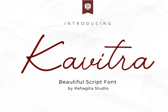 Kavitra: A Modern Script Font for Editorial Elegance