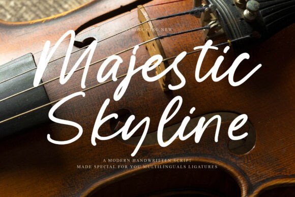 Majestic Skyline: A Bold Script Font for Impactful Branding