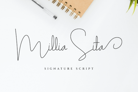 Milliasita Regular: A Charming Script Font for Modern Campaigns