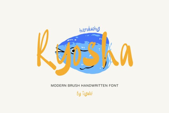 Ryosha: A Modern Handwritten Brush Font for Stylish Branding