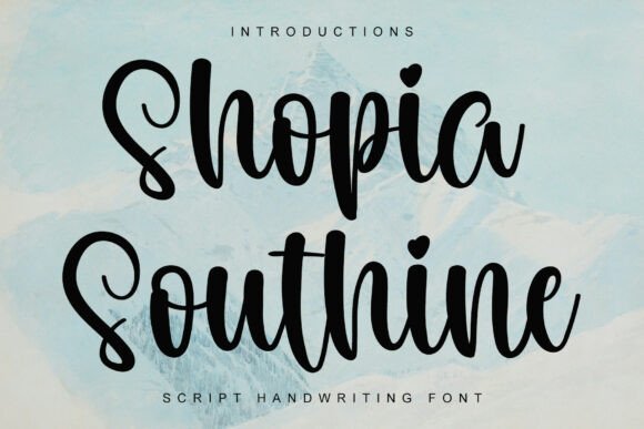 Shopia Southine: A Font for Bold and Elegant Handmade Creations