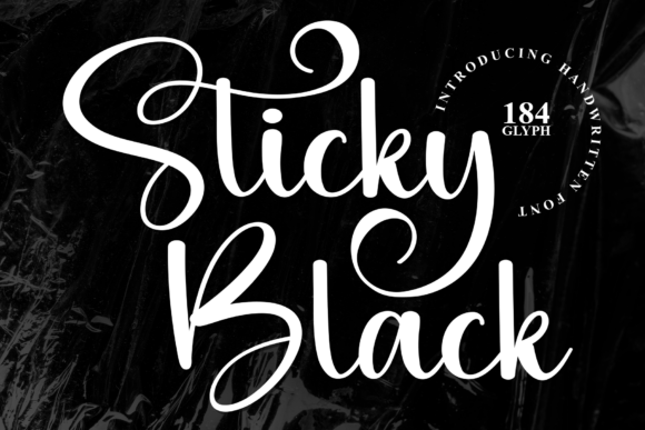 Sticky Black: A Charming Handwritten Font for Editorial Design