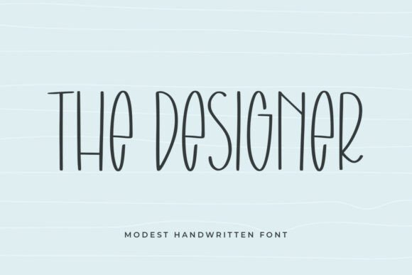 The Designer: A Handwritten Font for Craft and Product Creators