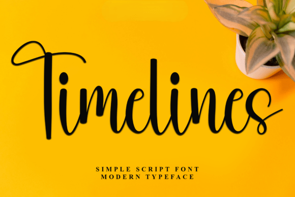 Timelines: A Versatile Script Font for Editorial Elegance