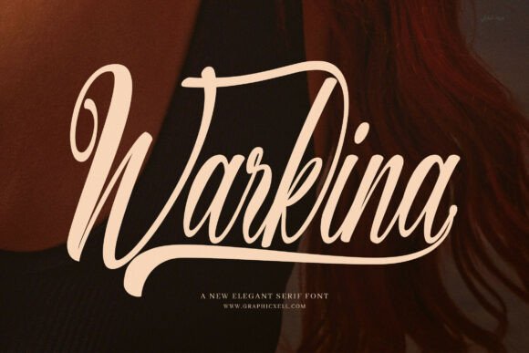 Warkina: A Refined Script Font for Editorial Elegance